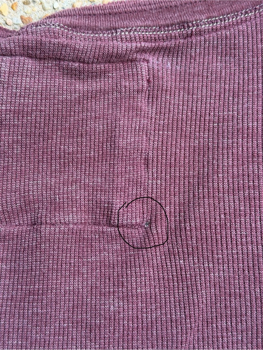 Vtg Y2K Abercrombie & Fitch Burgundy Plum Ribbed Top Size M - Picture 10 of 10